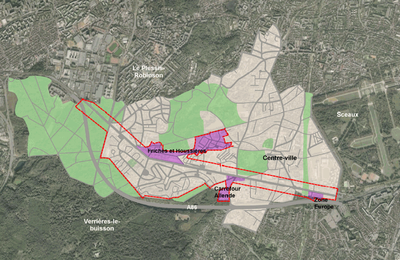 Châtenay-Malabry : vue d'ensemble 3 secteurs SEM92