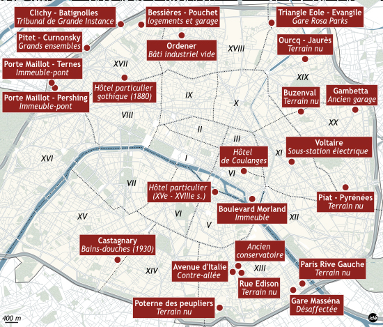 Paris projets innovants carte 23 projets 550 px