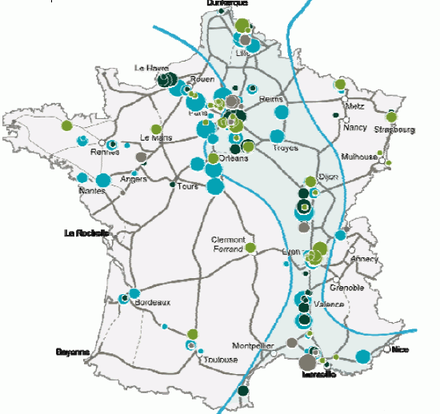 Entrepôts logistiques en 2009 : l'effet du canal Seine Nord