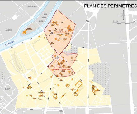 Saint-Ouen : études urbaines et programmation au centre-ville/secteur Ampère