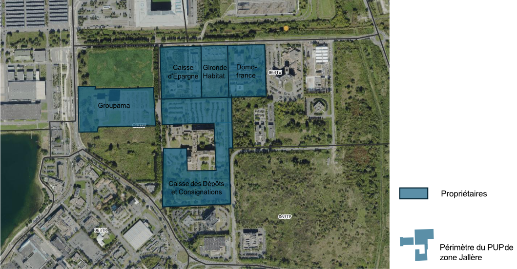 Bordeaux jallere perimetre PUP