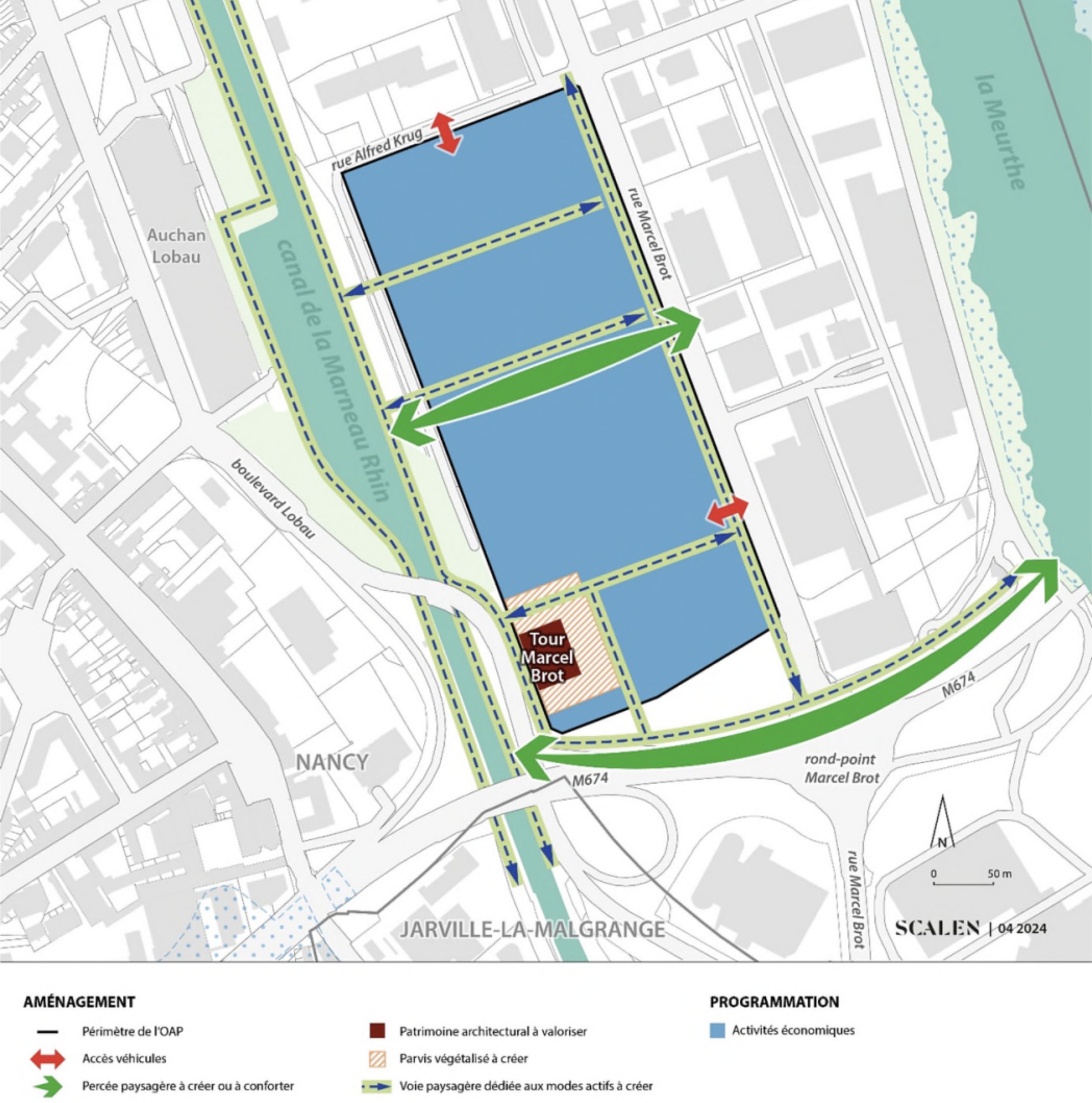 Implantation Grand Carreau Nancy