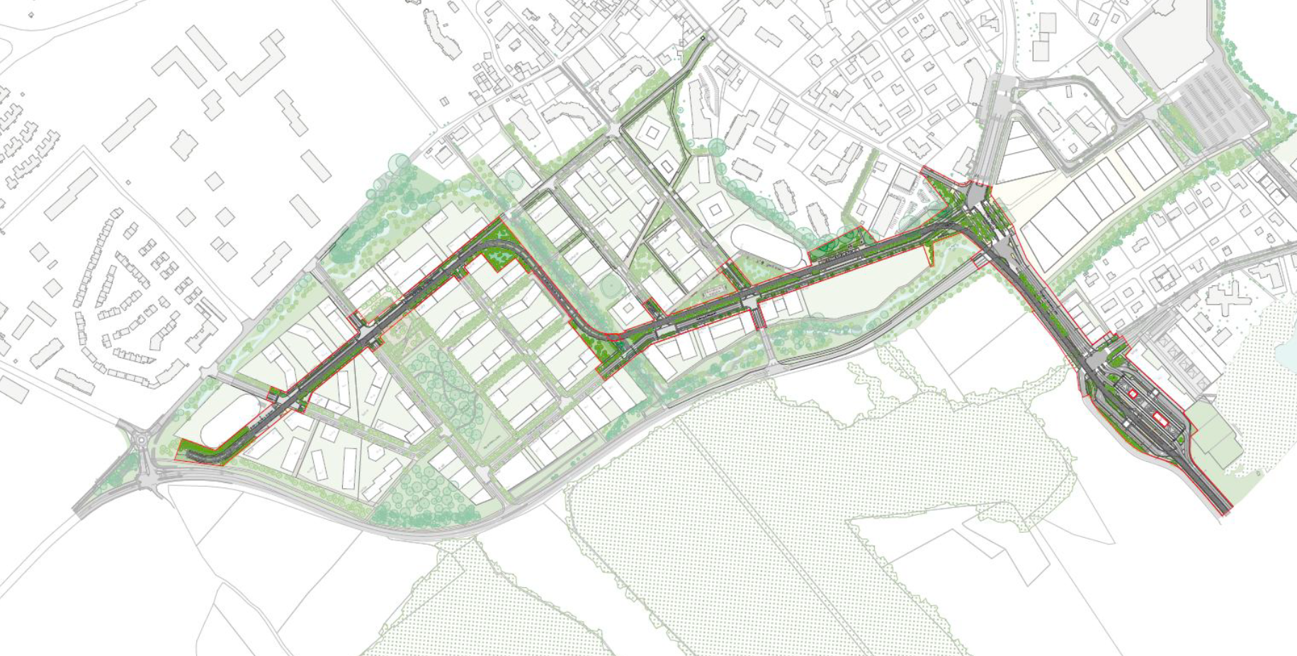 Ferney Voltaire   Extension tramway   Espaces publics connexes