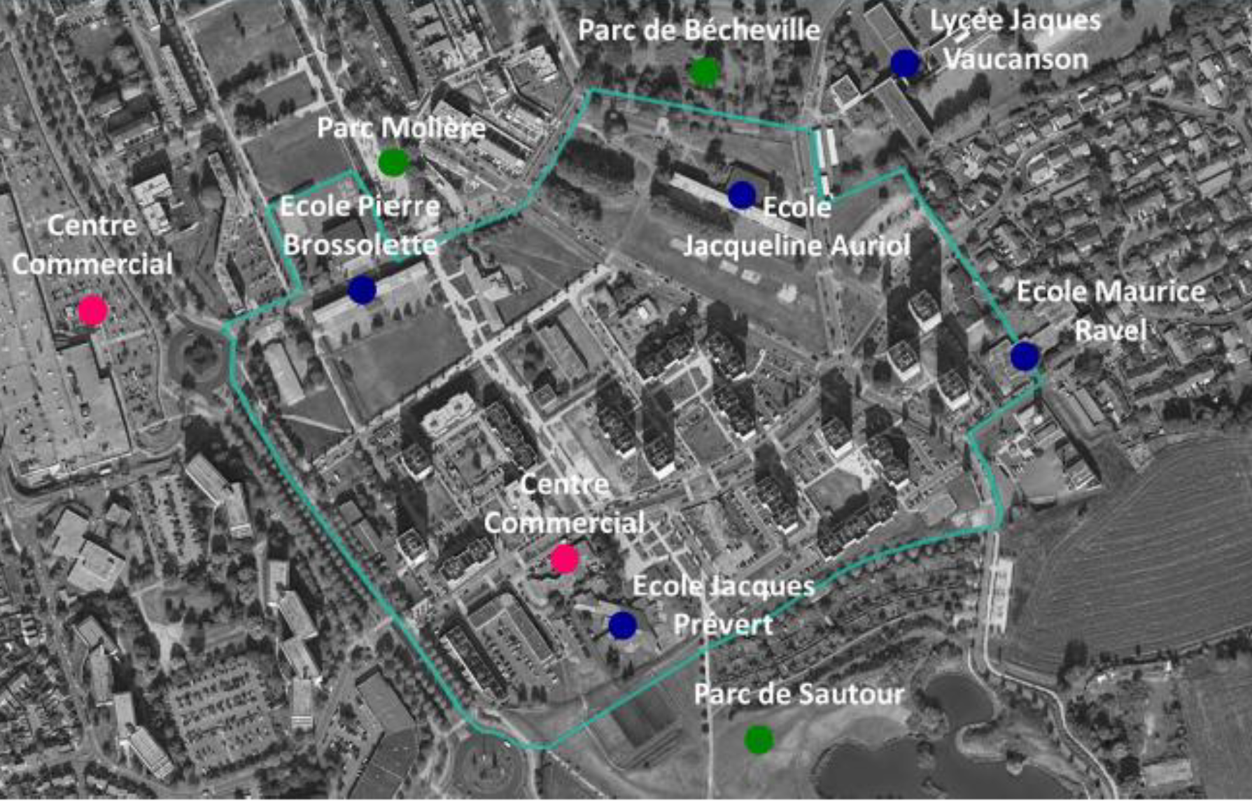 Les Mureaux Les Musiciens périmètre