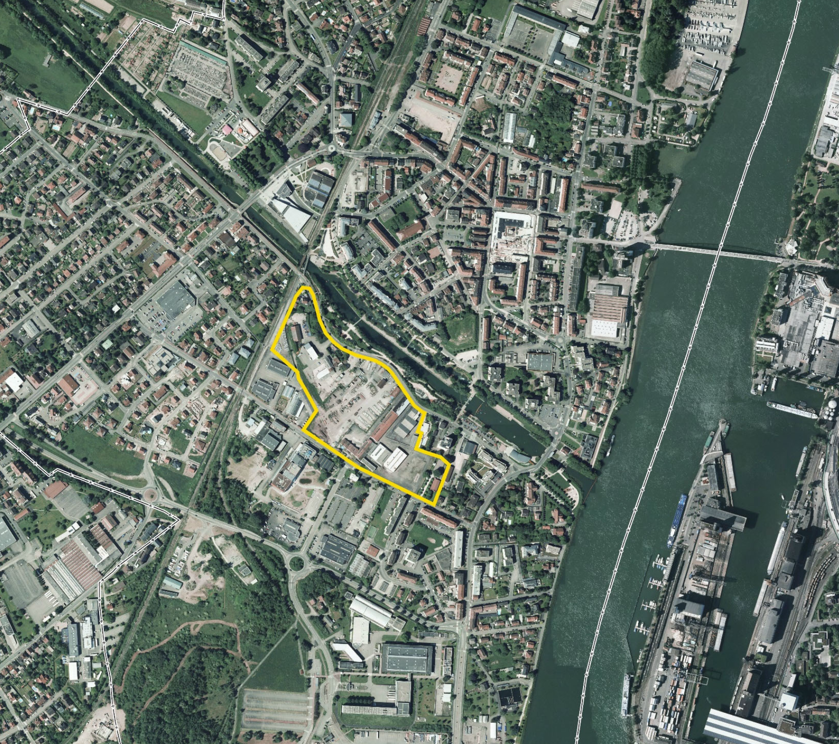 Huningue   ZAC du Canal   Périmètre