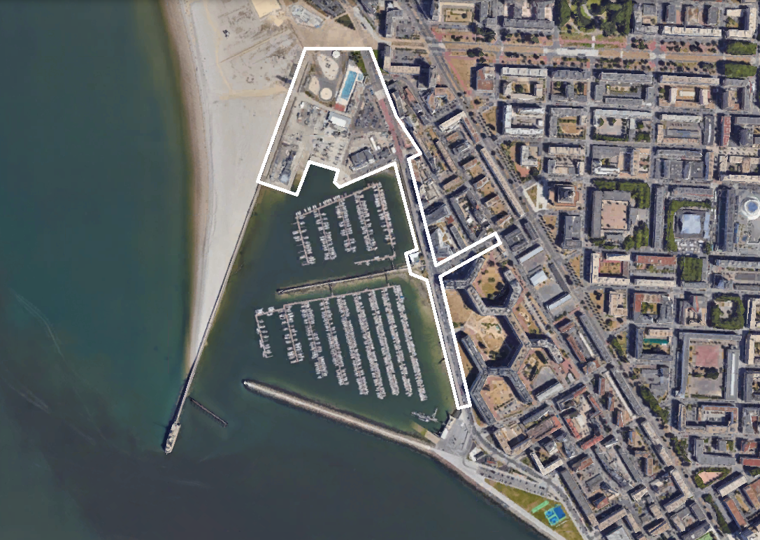 Le Havre terre plein nord périmètre