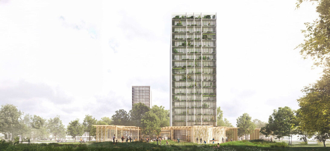 QDD Pessac PERRAULT VUE DE LA TOUR OUEST crédit Perrault Architecture