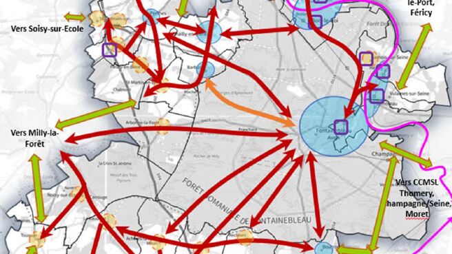 Fontainebleau   schema directeur cyclable