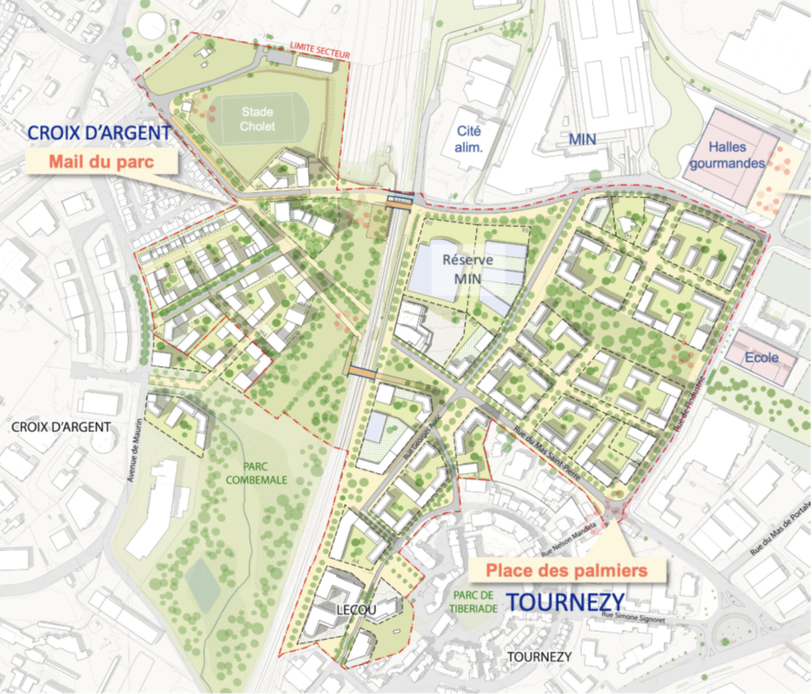 Plan Masse ZAC Montpellier Sud