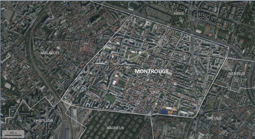 La ville de Montrouge, au sud de Paris