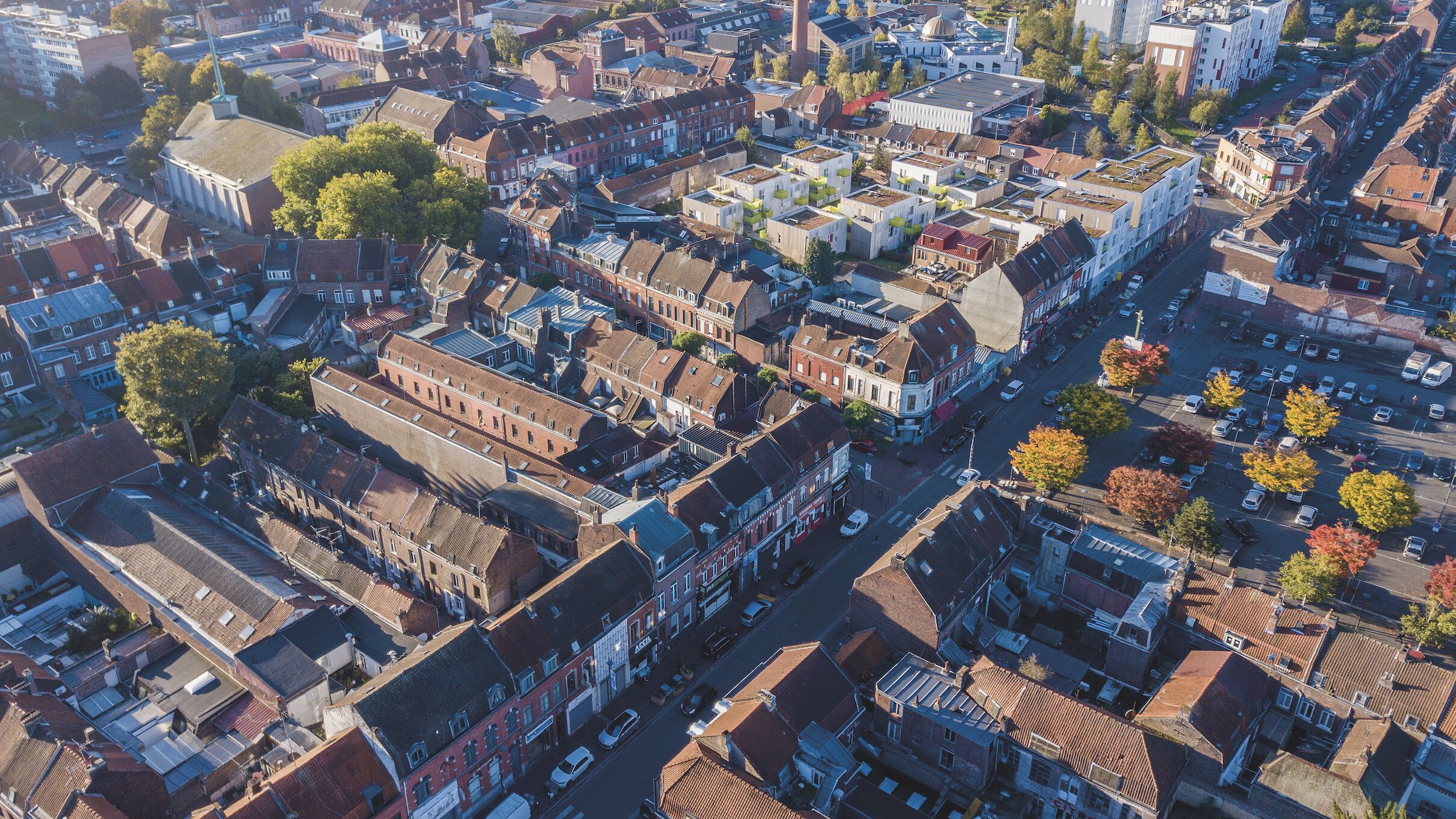 Roubaix Epeule Vue aerienne