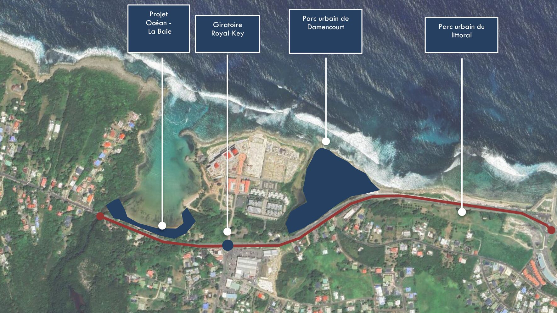 Guadeloupe Le Moule aménagements cotiers