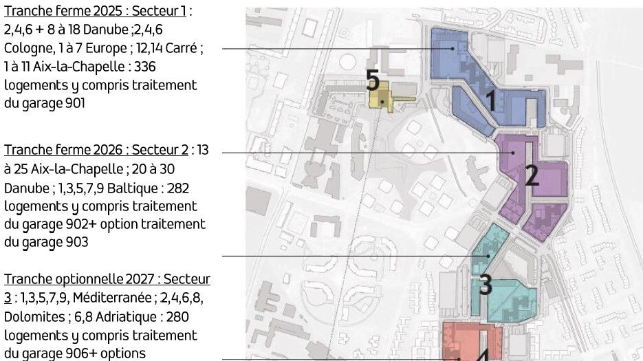 Reims   Quartier de l'Europe   Réhabilitation