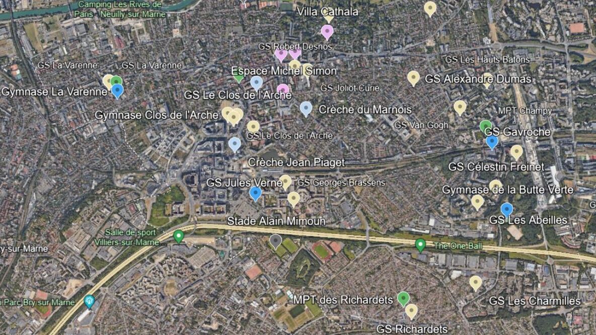 Noisy le Grand 55 sites