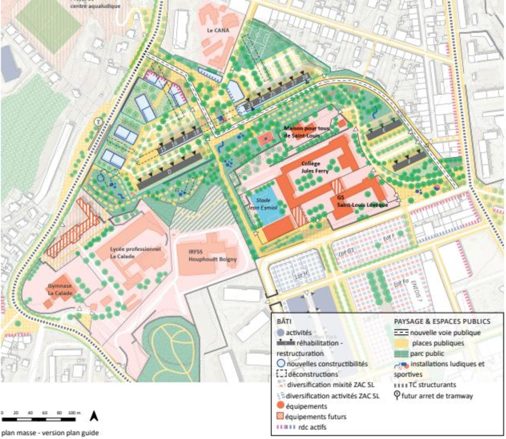 Marseille Campagne Leveque plan masse version plan guide