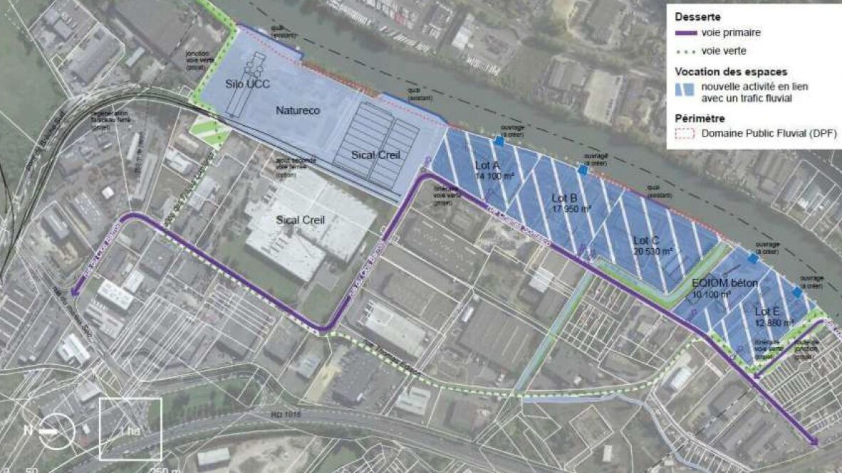 Nogent sur Oise   Quai d'Amont   Scénario d'aménagement