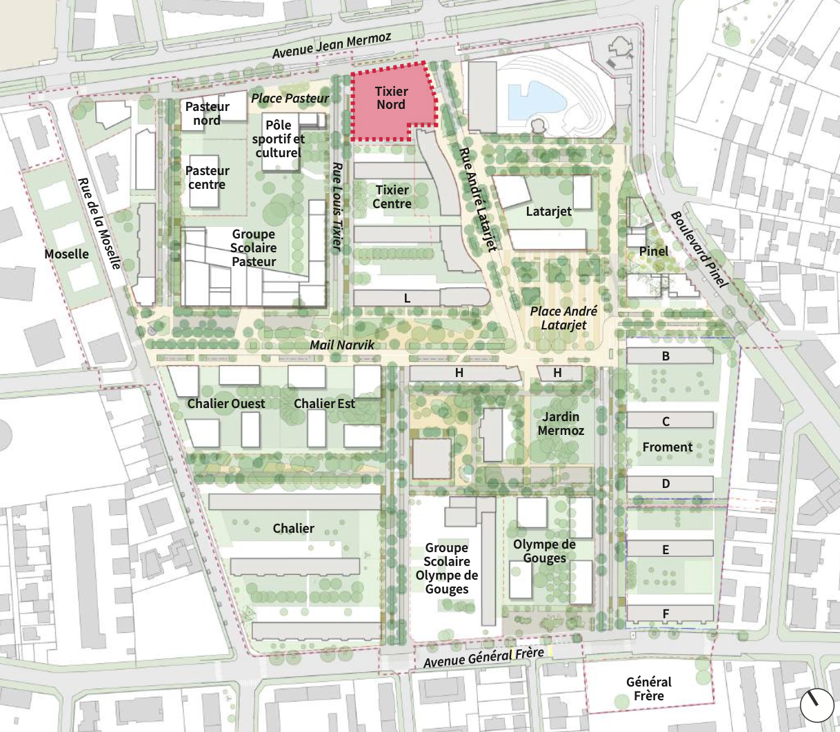 Lyon   ZAC Mermoz Sud   Îlot Tixier Nord