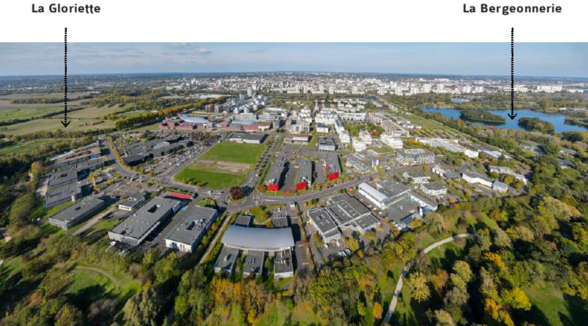 Tours   ZAC du Quartier des 2 Lions   Vue aérienne