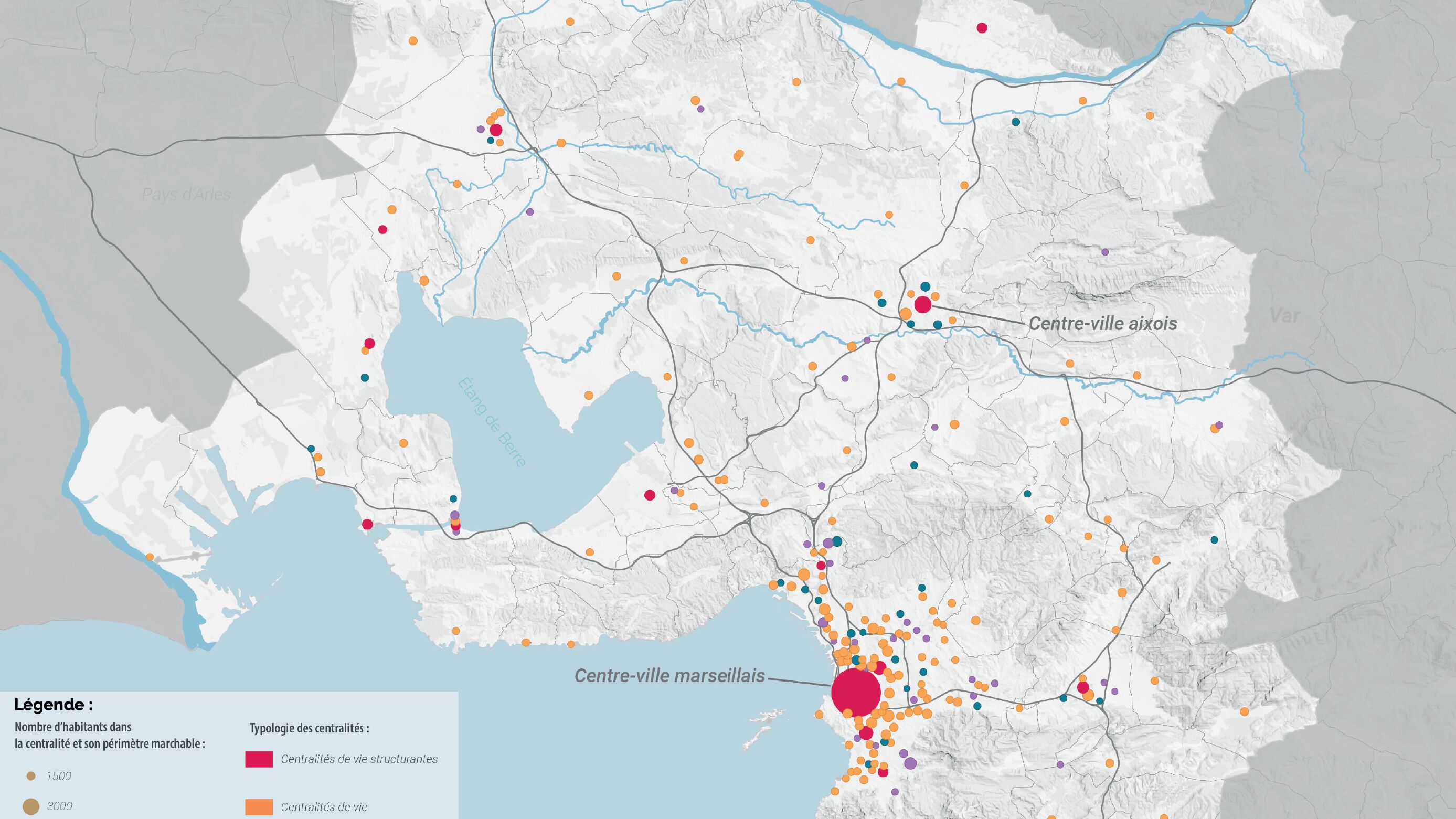 Ville marchable Métropole de Marseille centralités