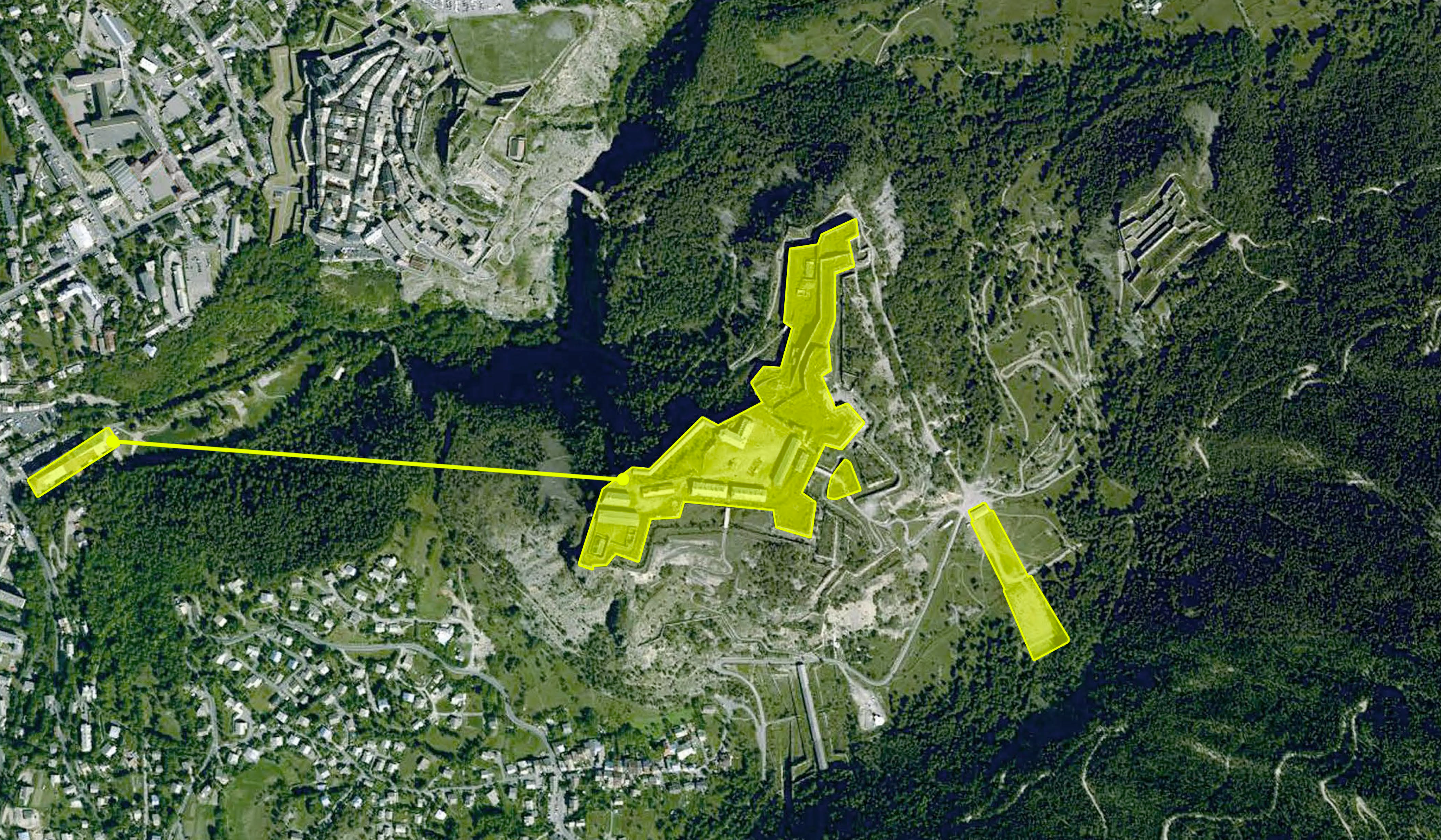 Briancon fort des trois tetes usine de la schappe