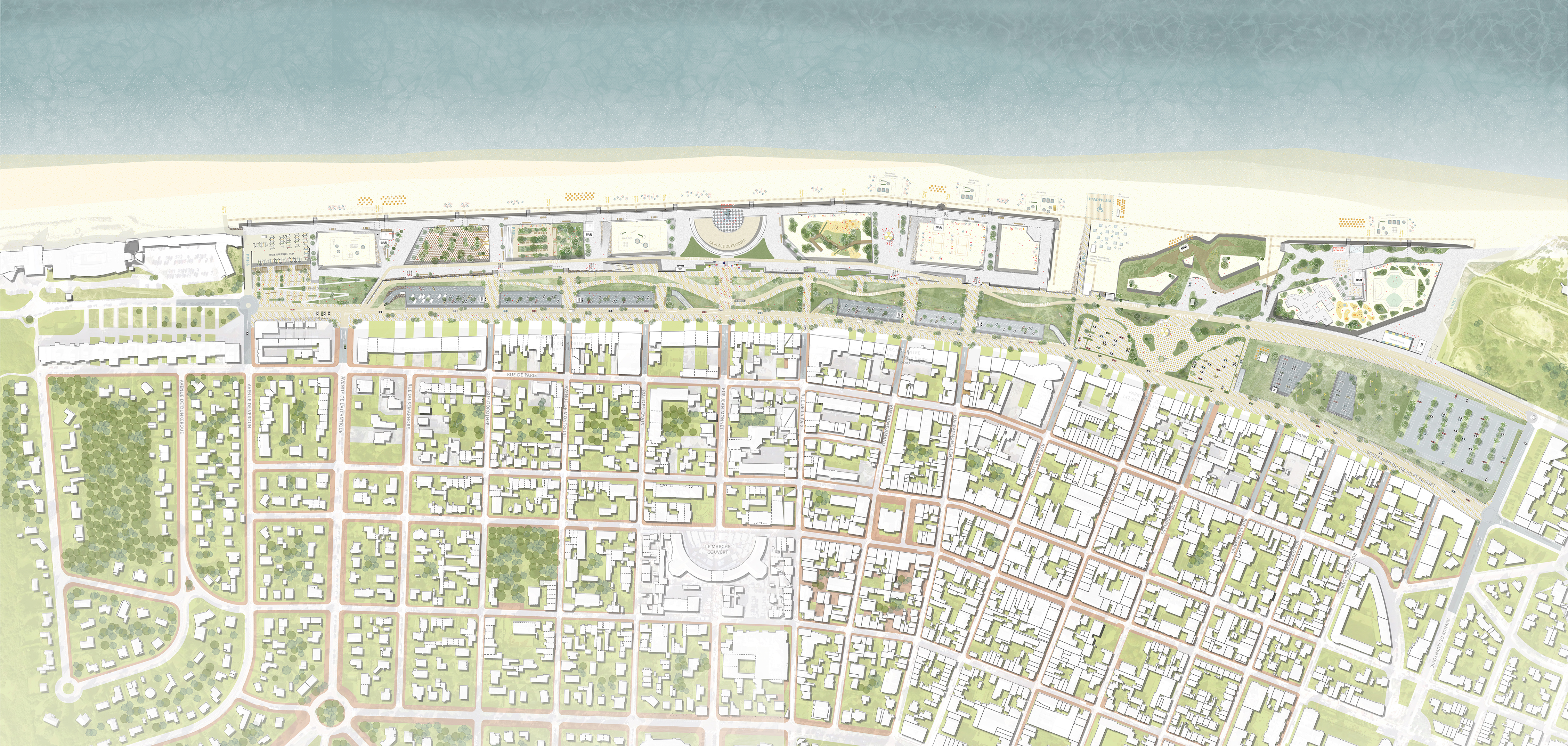 Le Touquet Paris Plage   Front de mer   Schéma global d'orientation