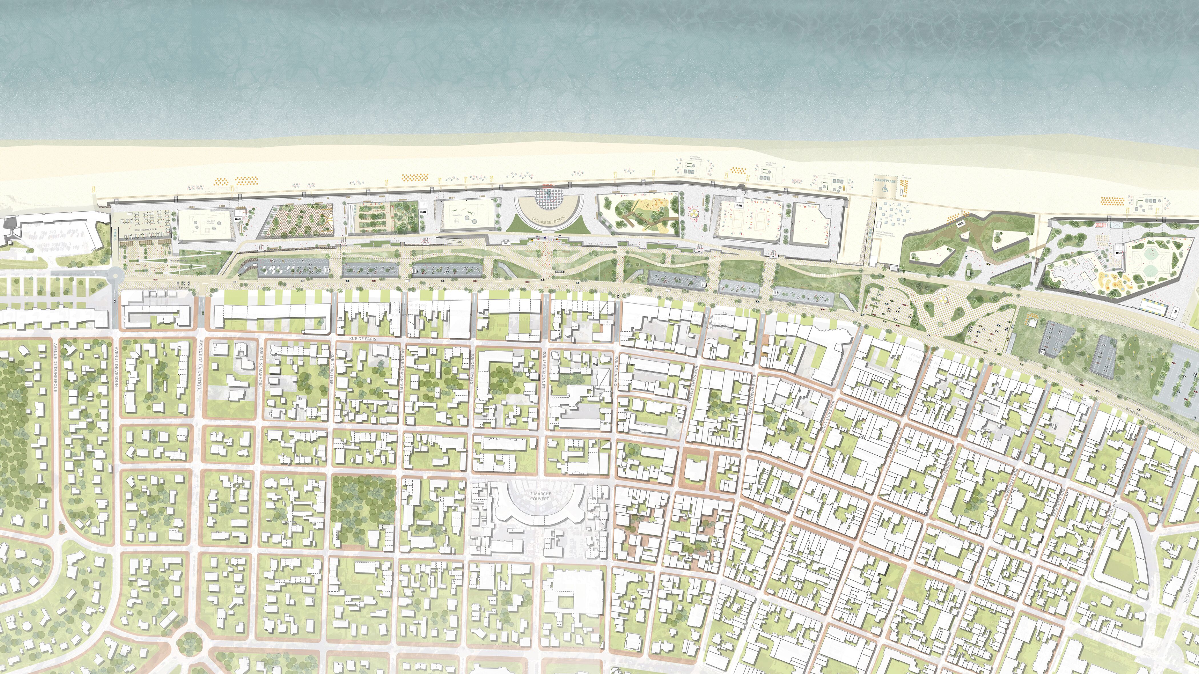 Le Touquet Paris Plage   Front de mer   Schéma global d'orientation