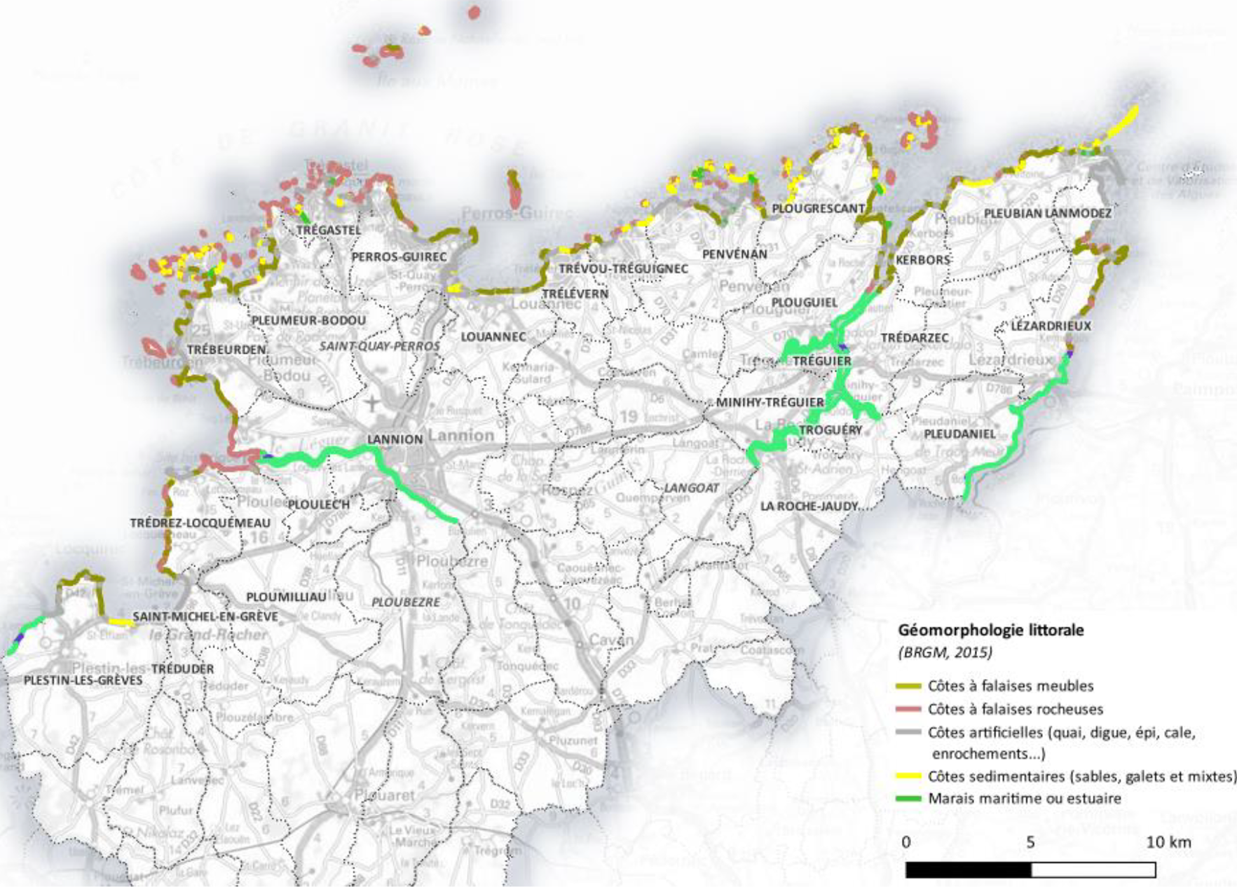 CA Lannion Trégor Communauté géomorphologie littorale