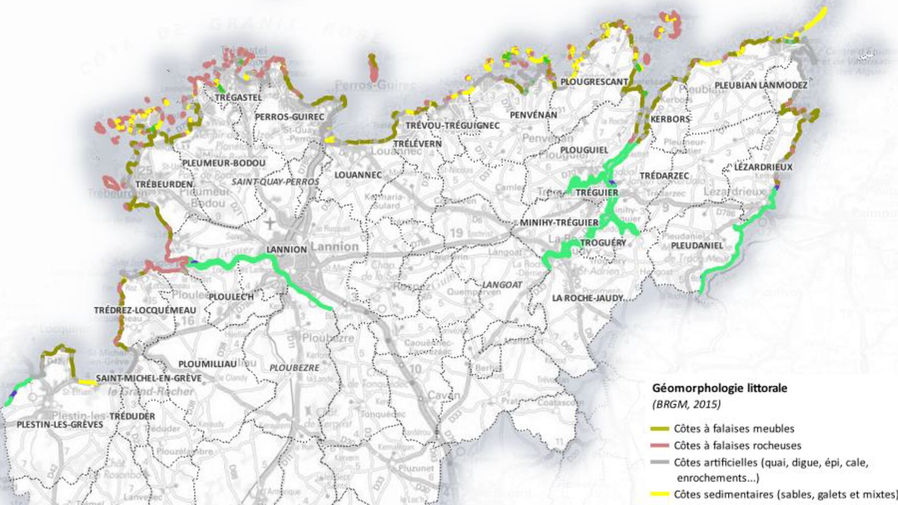 CA Lannion Trégor Communauté géomorphologie littorale