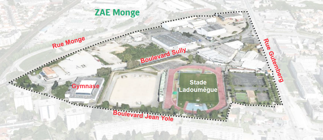 Le secteur de 15 hectares est situé au nord de la ville