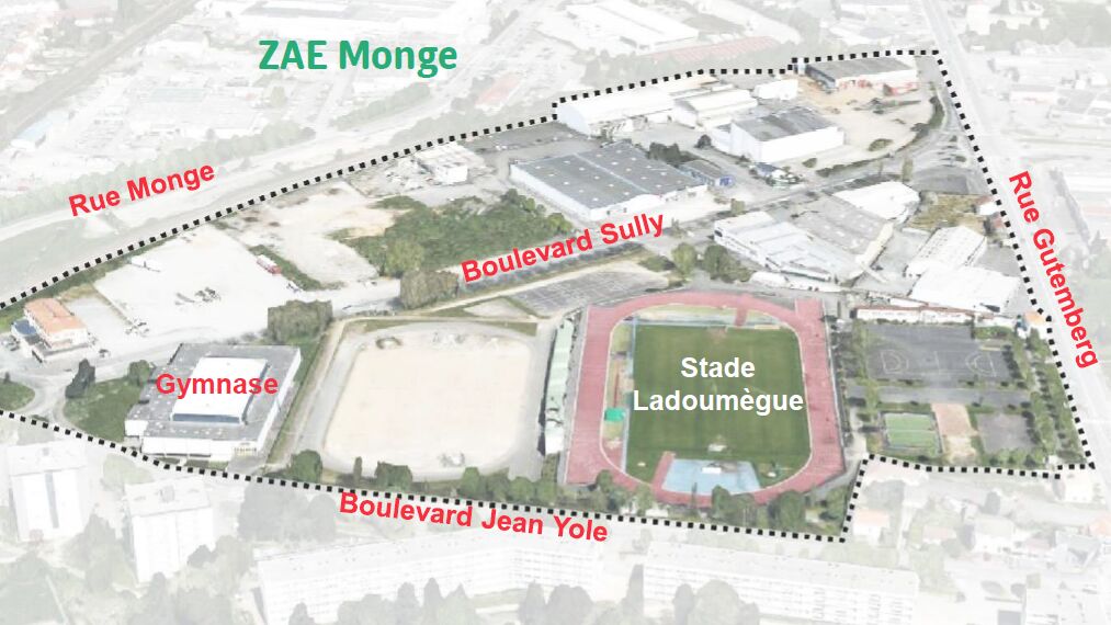 Le secteur de 15 hectares est situé au nord de la ville