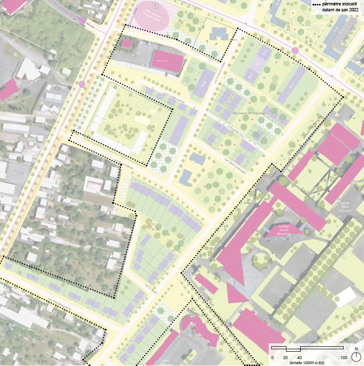 Bourges   quartier des Gibjoncs   espaces publics et réseaux (2)