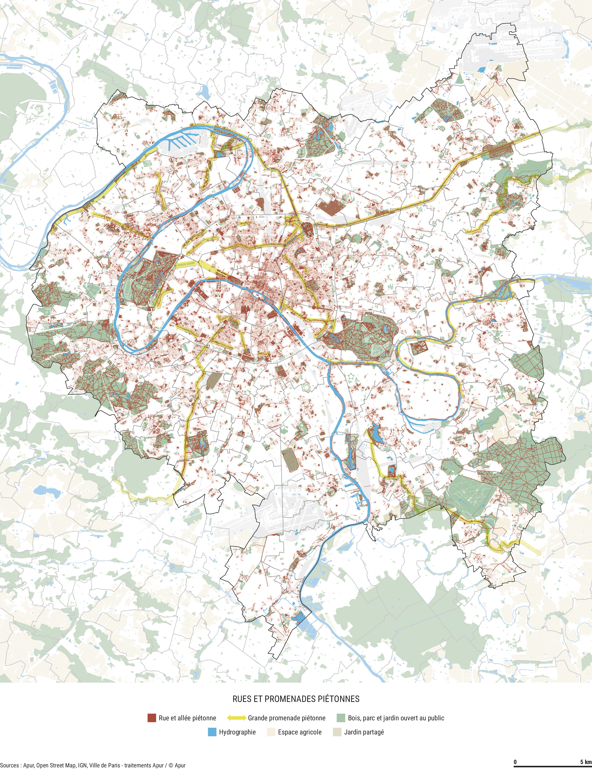Atlas MGP p167 Carte Rues Promenades Pietonnes
