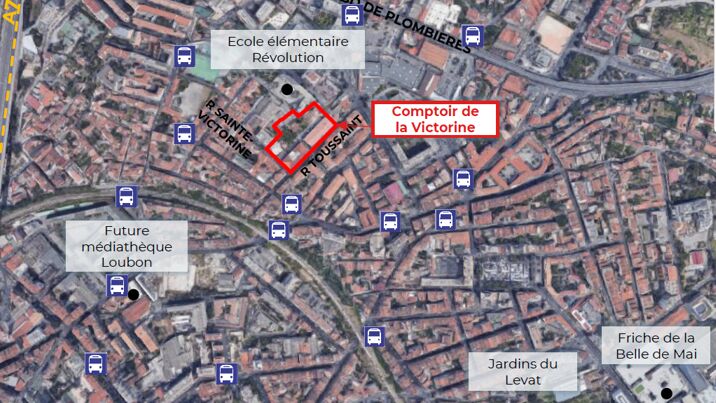 Localisation du Comptoir de la Victorine à Marseille