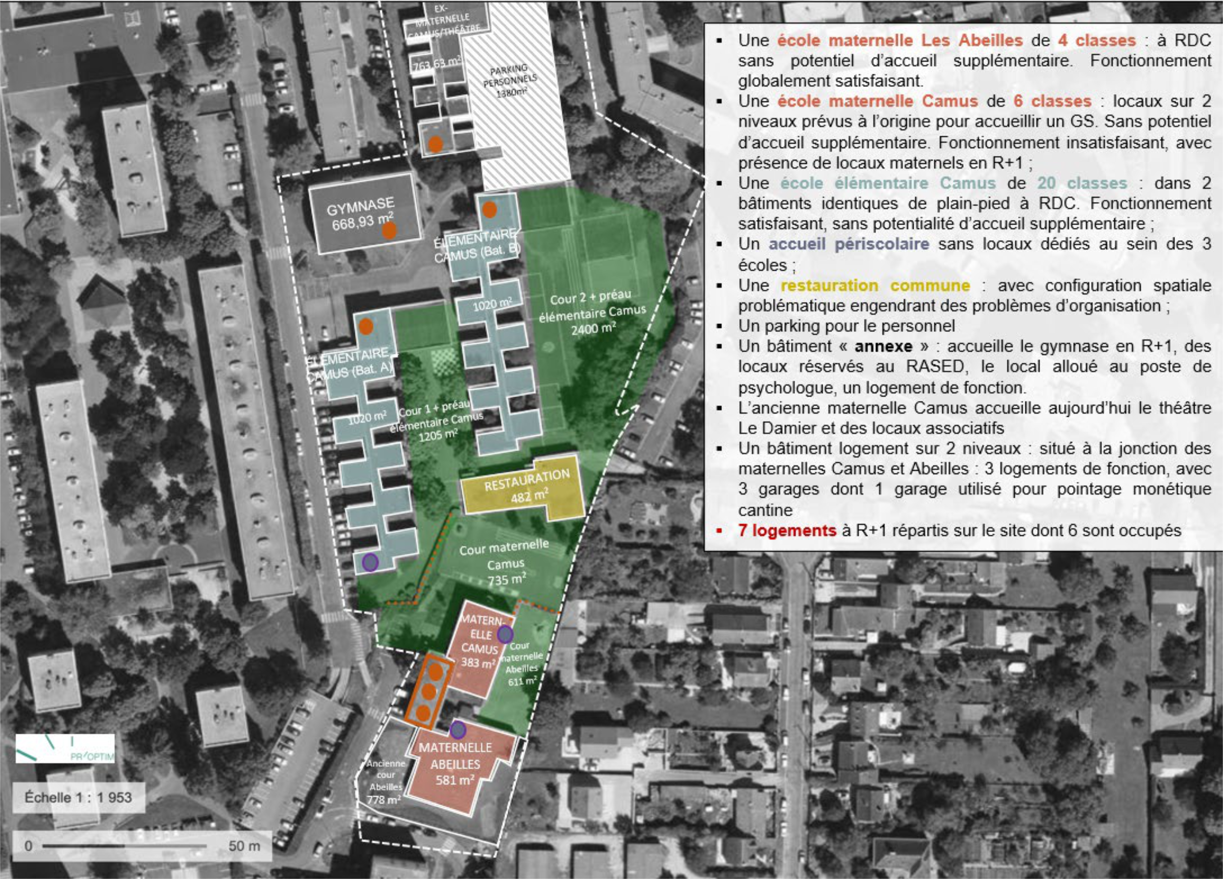 Le Mée quartier Camus bati existant