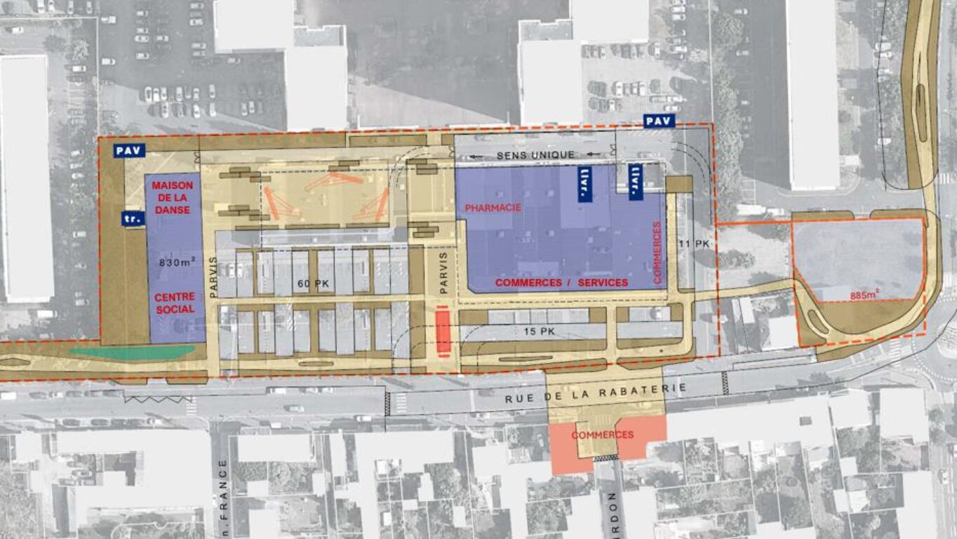 Centre commercial Rabaterie   Projet