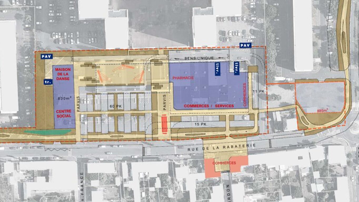 Centre commercial Rabaterie   Projet