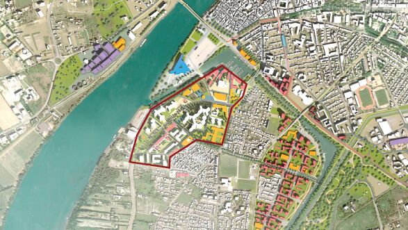 Le quartier de Barriol est situé au Sud du centre-ville d'Arles