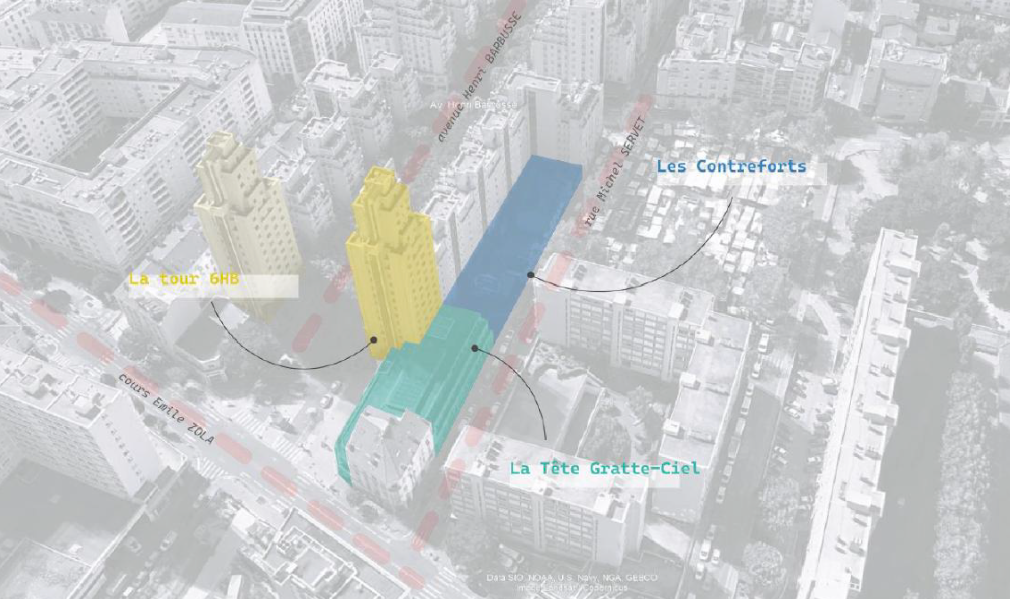 Villeurbanne   Ensemble immobilier Gratte Ciel