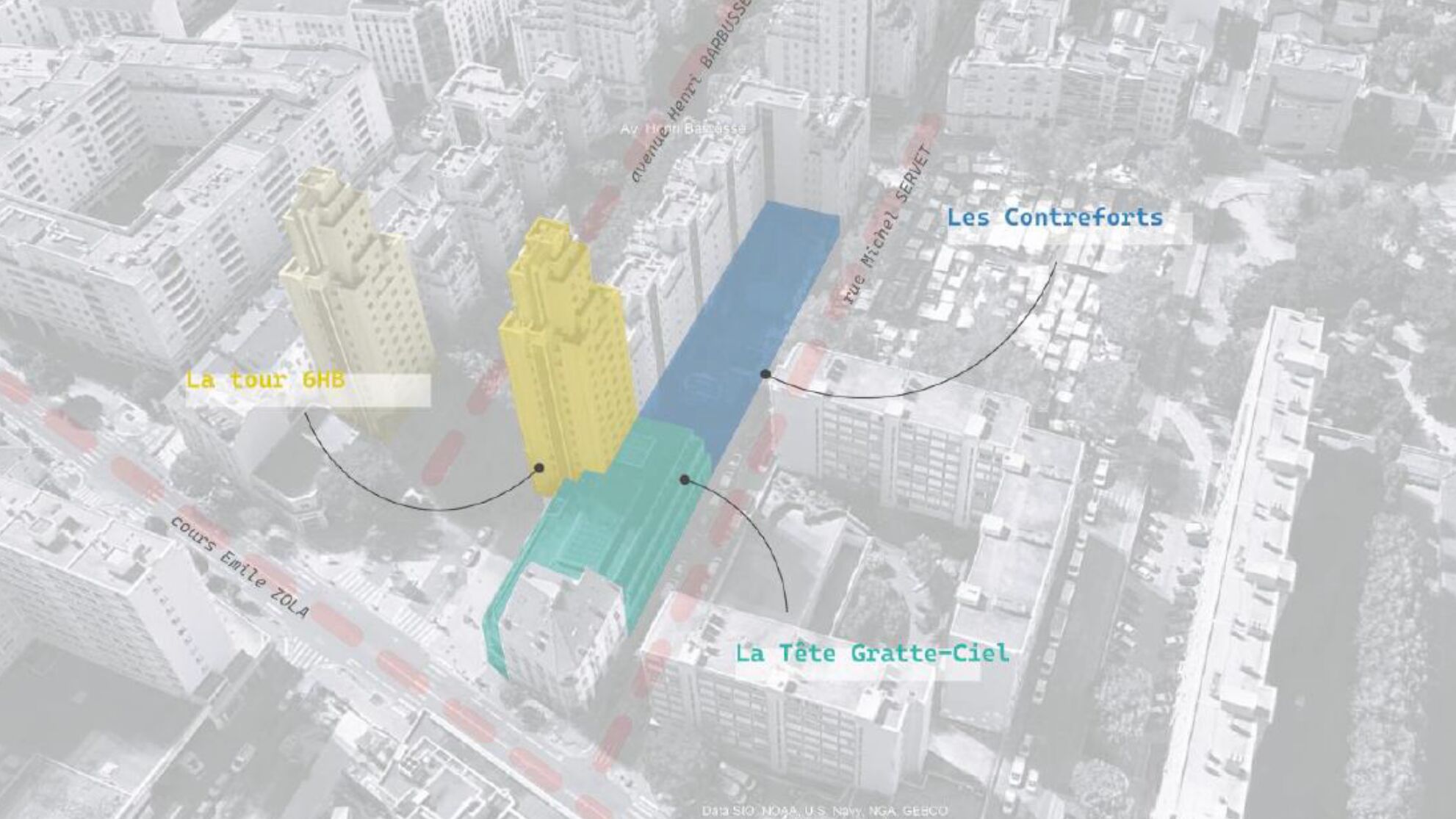 Villeurbanne   Ensemble immobilier Gratte Ciel