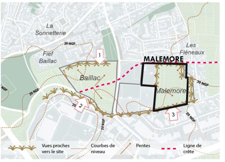 Extrait du diagnostic paysager réalisé par UP+ en 2024