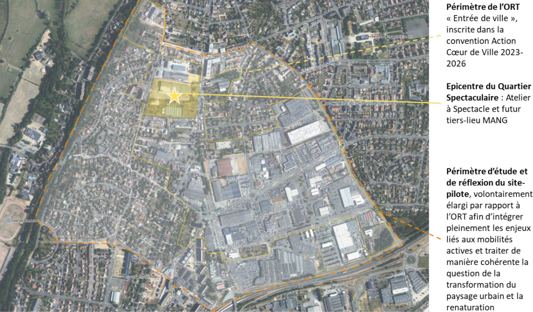 Vernouillet Quartier spectaculaire périmètre site pilote