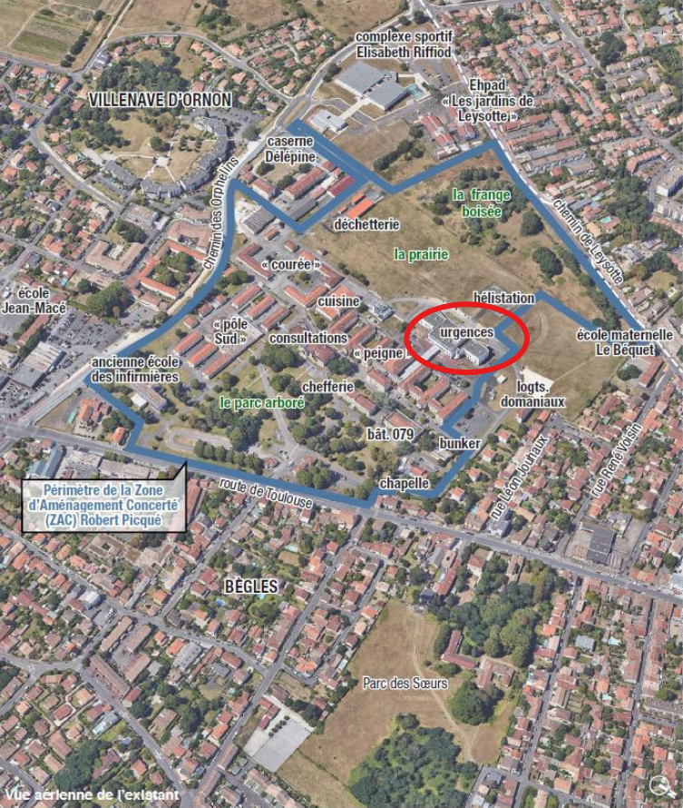 Robert picqué urgences localisation