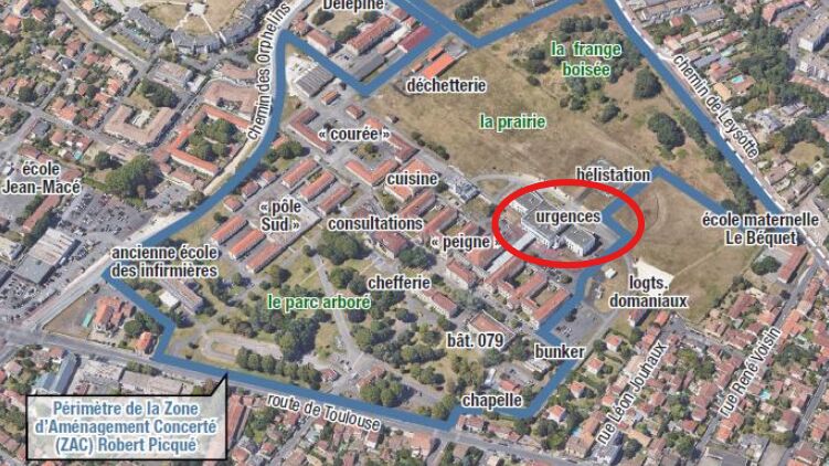 Robert picqué urgences localisation