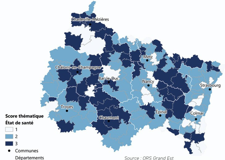 Etat de santé de la population du Grand Est