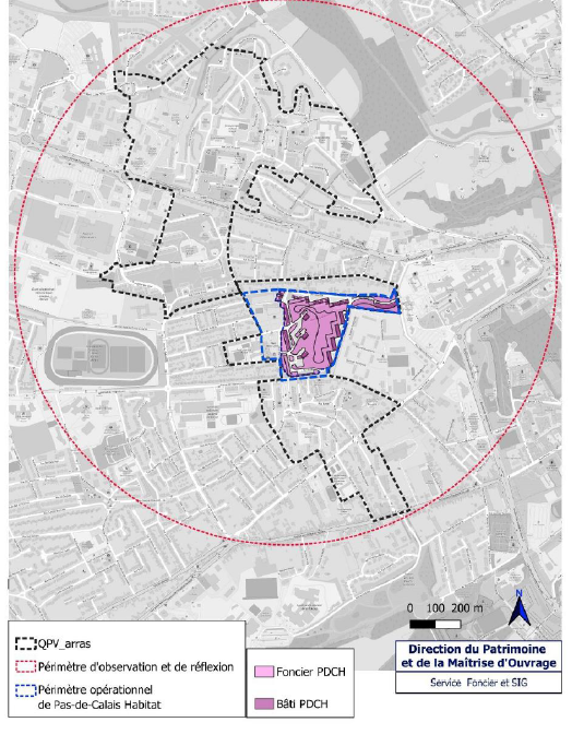 Arras   Blancs Monts   etude urbaine