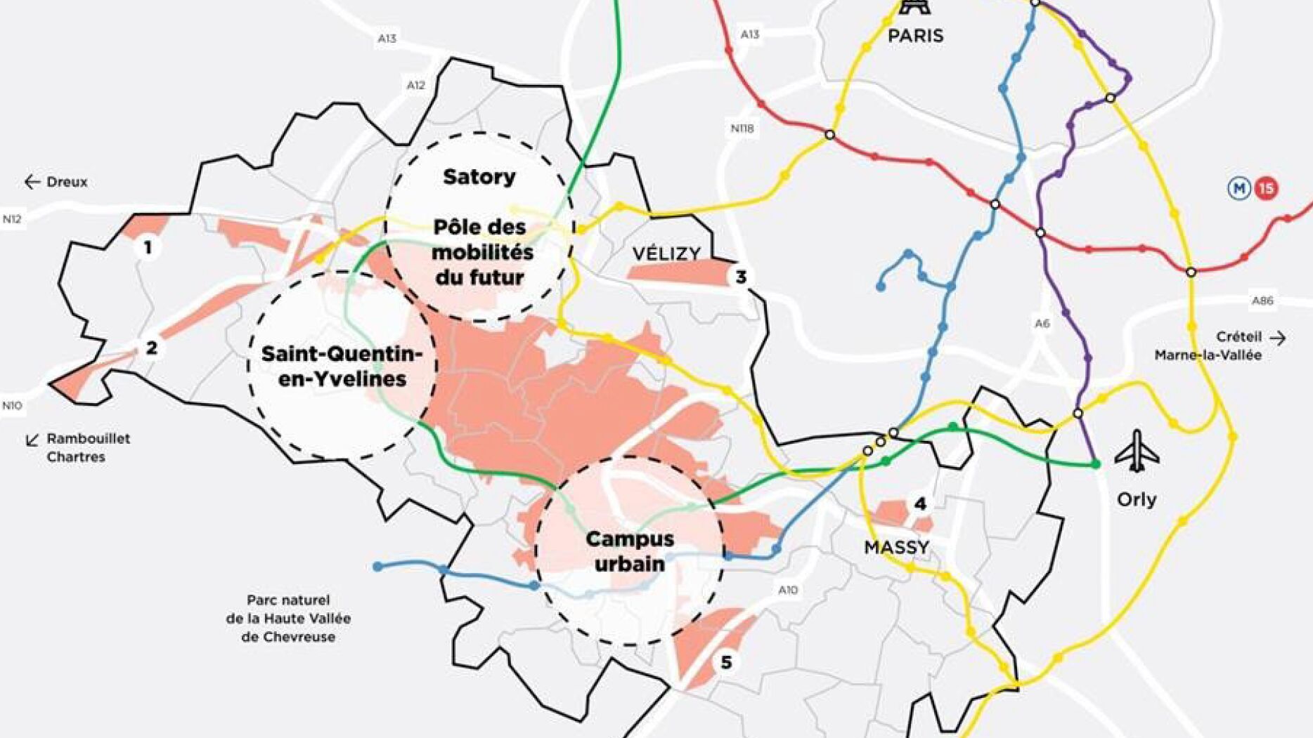 EPA Paris Saclay périmètre d'intervention