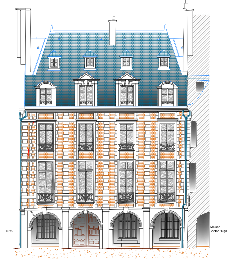 Façade place des Vosges