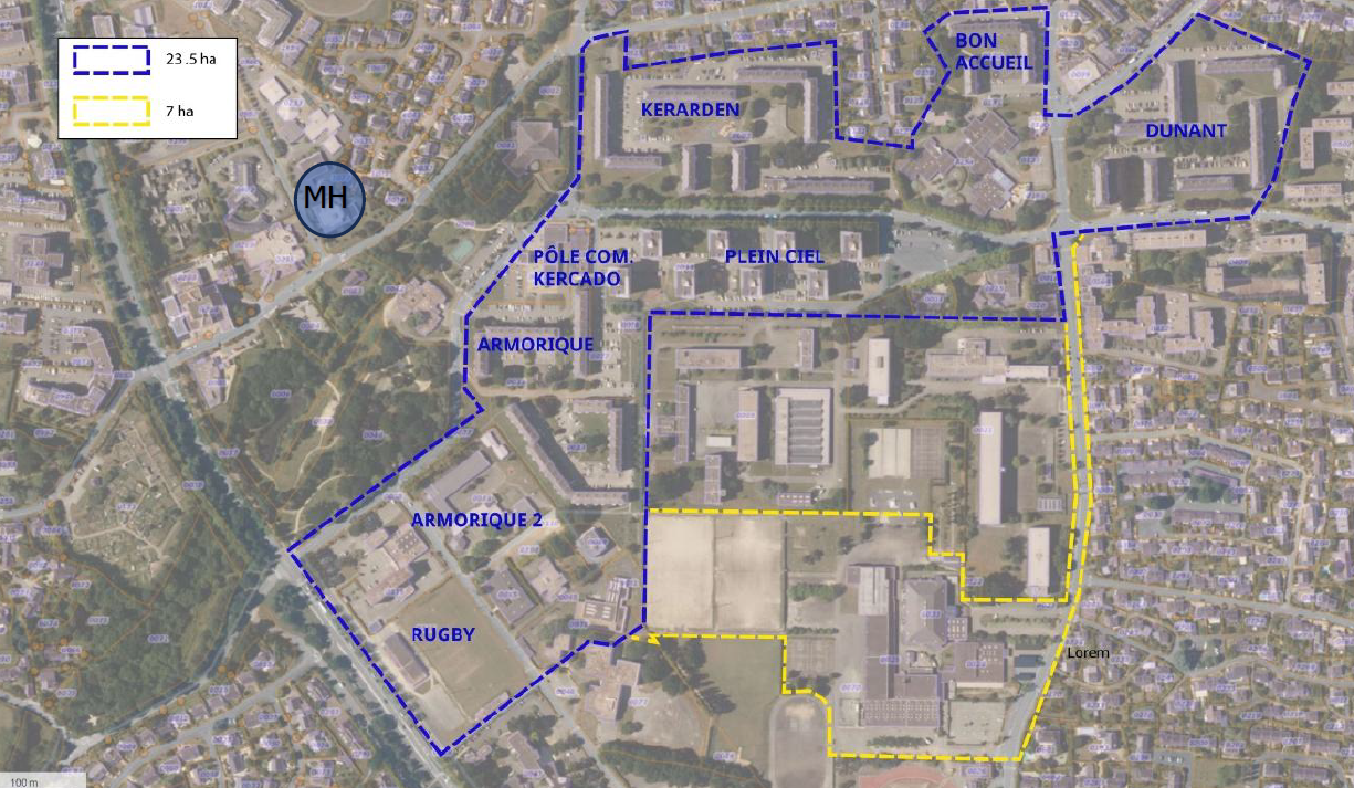Le périmètre couvre une surface d’environ 32 hectares.