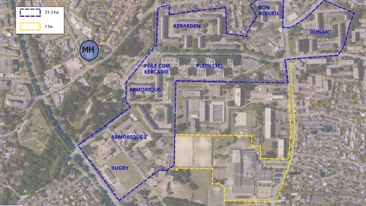 Le périmètre couvre une surface d’environ 32 hectares.