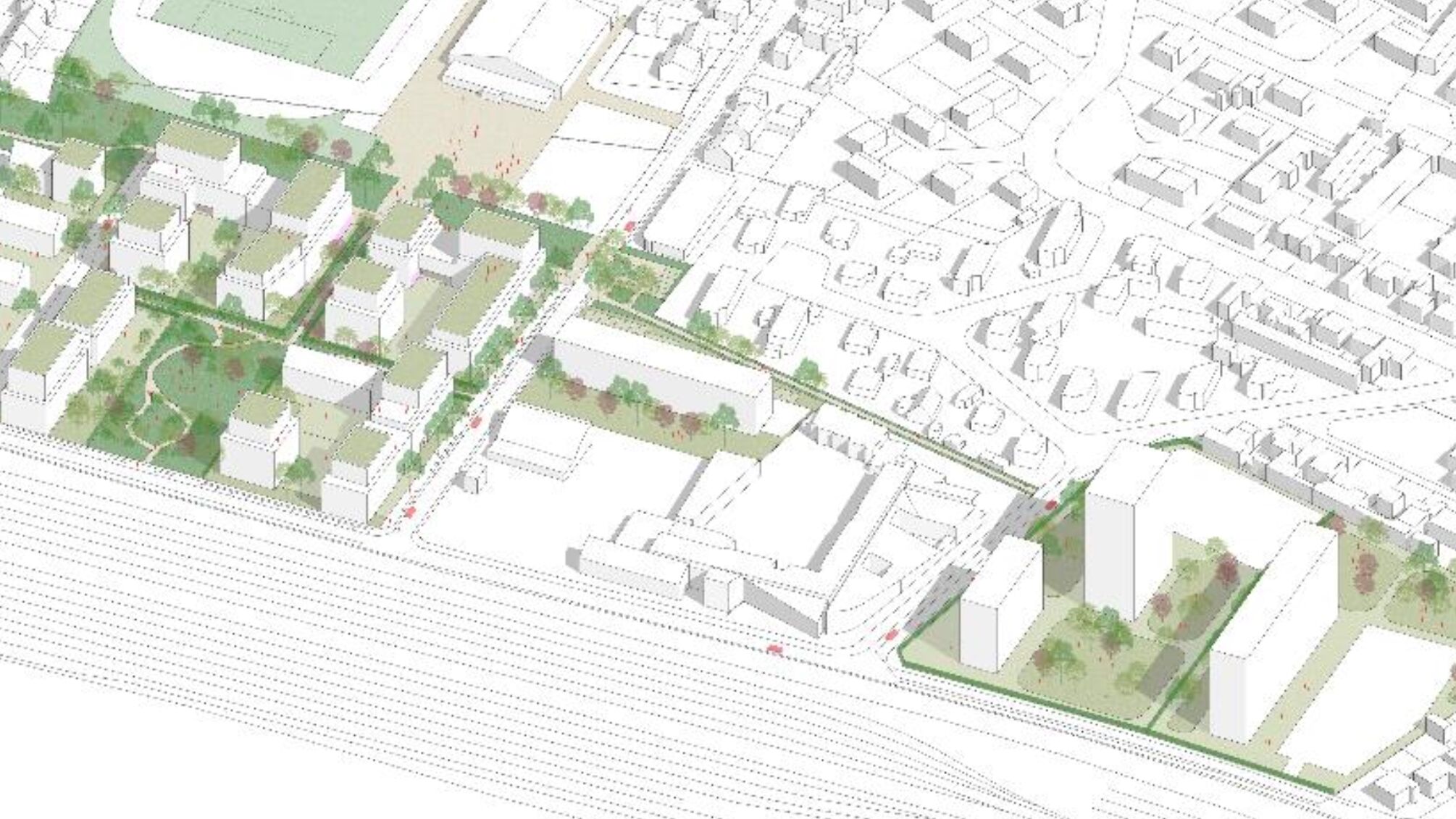 Villemomble Marnaudes axonométrie